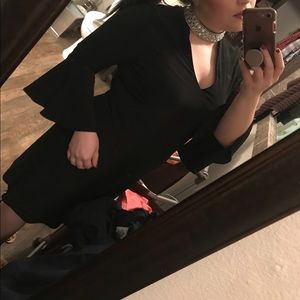 ✨ BEAUTIFUL BLACK FORMAL DRESS W/ JEWLED CHOKER ✨